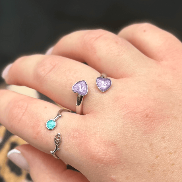 Double Heart Wrap Ring